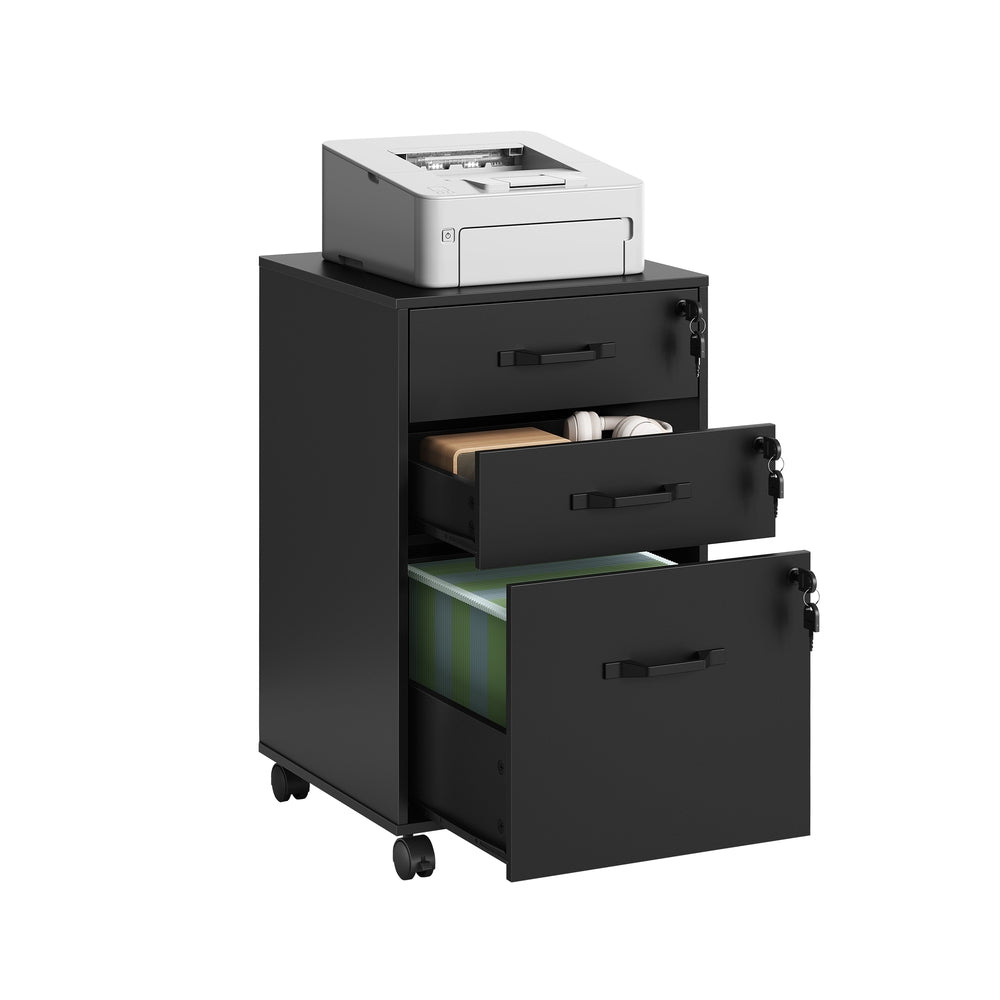 3 Drawers Filling Cabinet with Wheels
