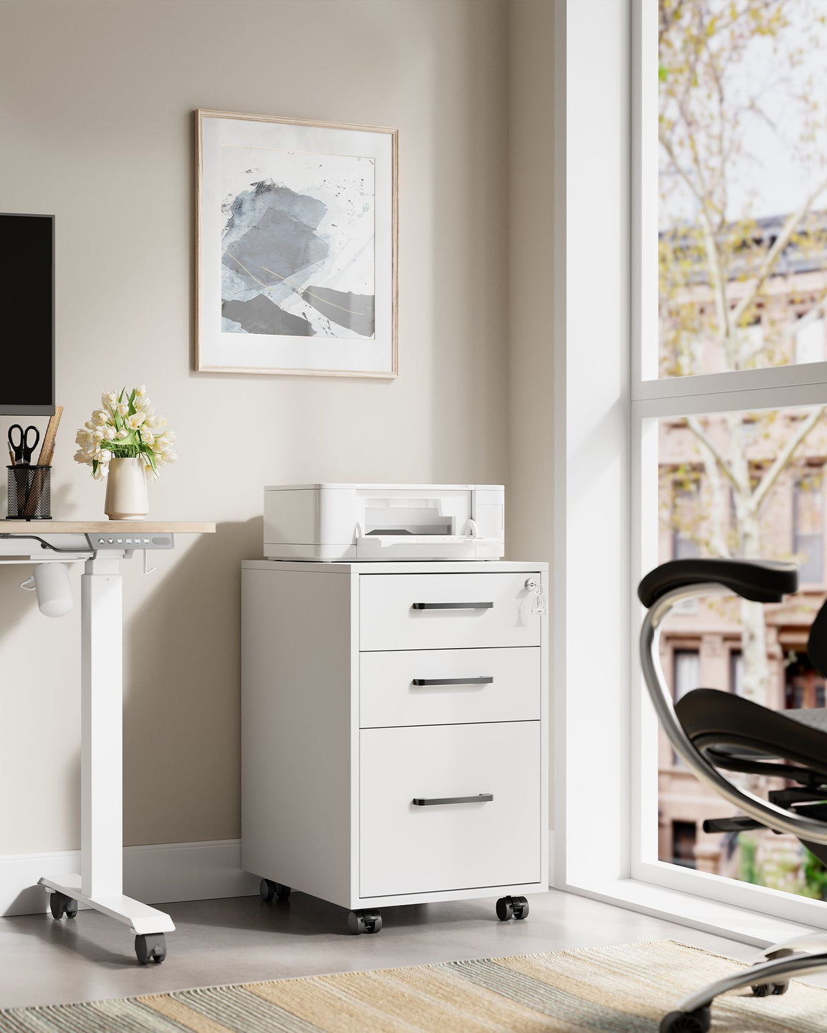 Office Filing Cabinet with Lock