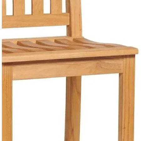 Oasis Teak Outdoor Armless Barstool