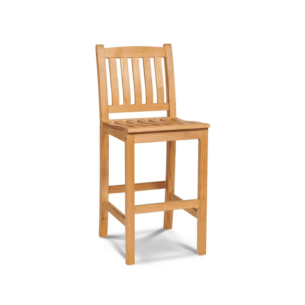 Oasis Teak Outdoor Armless Barstool