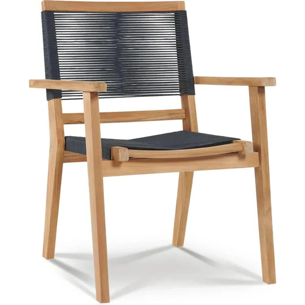 Oslo Teak Outdoor Stacking Armchair 2PC