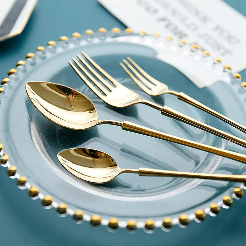Ottoman Luxury Gold Cutlery Set