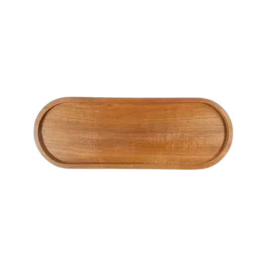 Acacia Wood Oval Tray