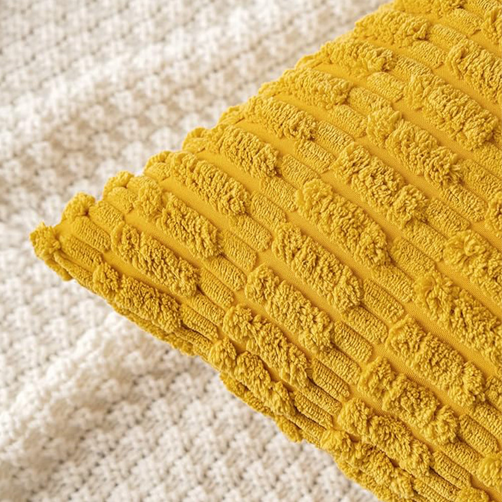 [IN1XZT-P1-2 l.green] 18"x18" tufted dot corduroy throw pillow 16 colors ��� soft 3d dotted texture cozy & modern accent insert included