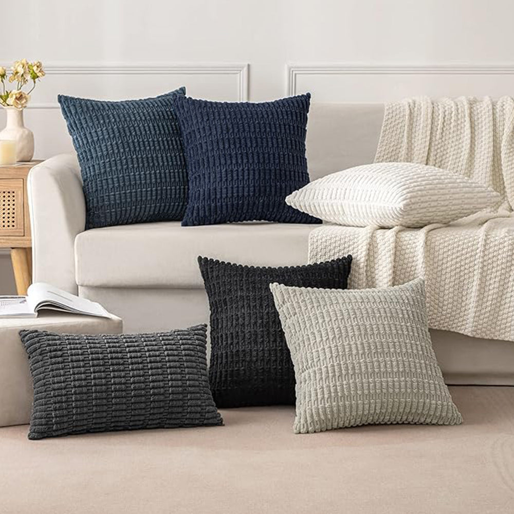 [IN1XZT-P1-2 l.green] 18"x18" tufted dot corduroy throw pillow 16 colors ��� soft 3d dotted texture cozy & modern accent insert included