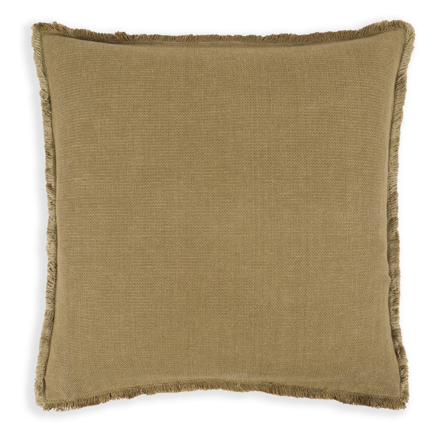 Garment Washed Flange Decorative Pillow
