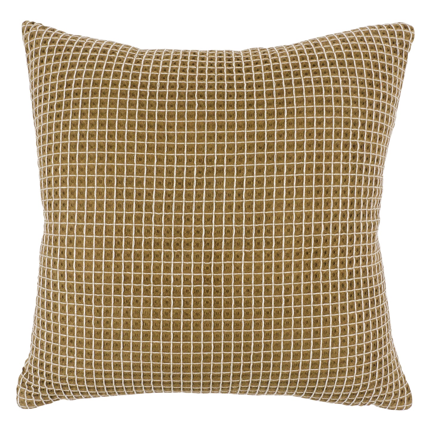 Contrast Waffle Decorative Pillow