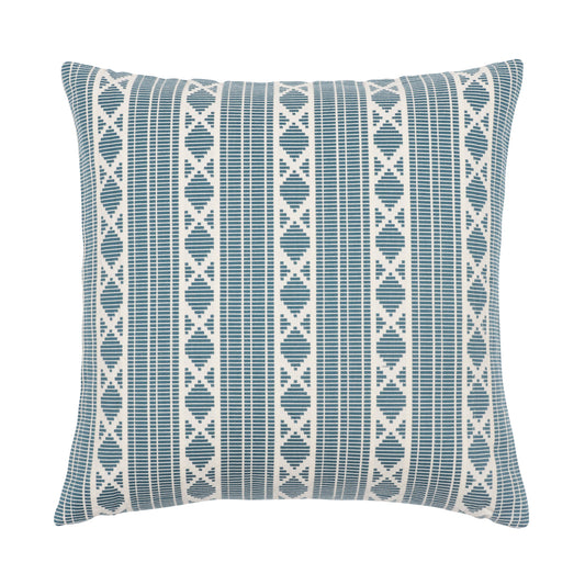 Yarn Dyed Jacquard Decorative Feather Filled Pillow