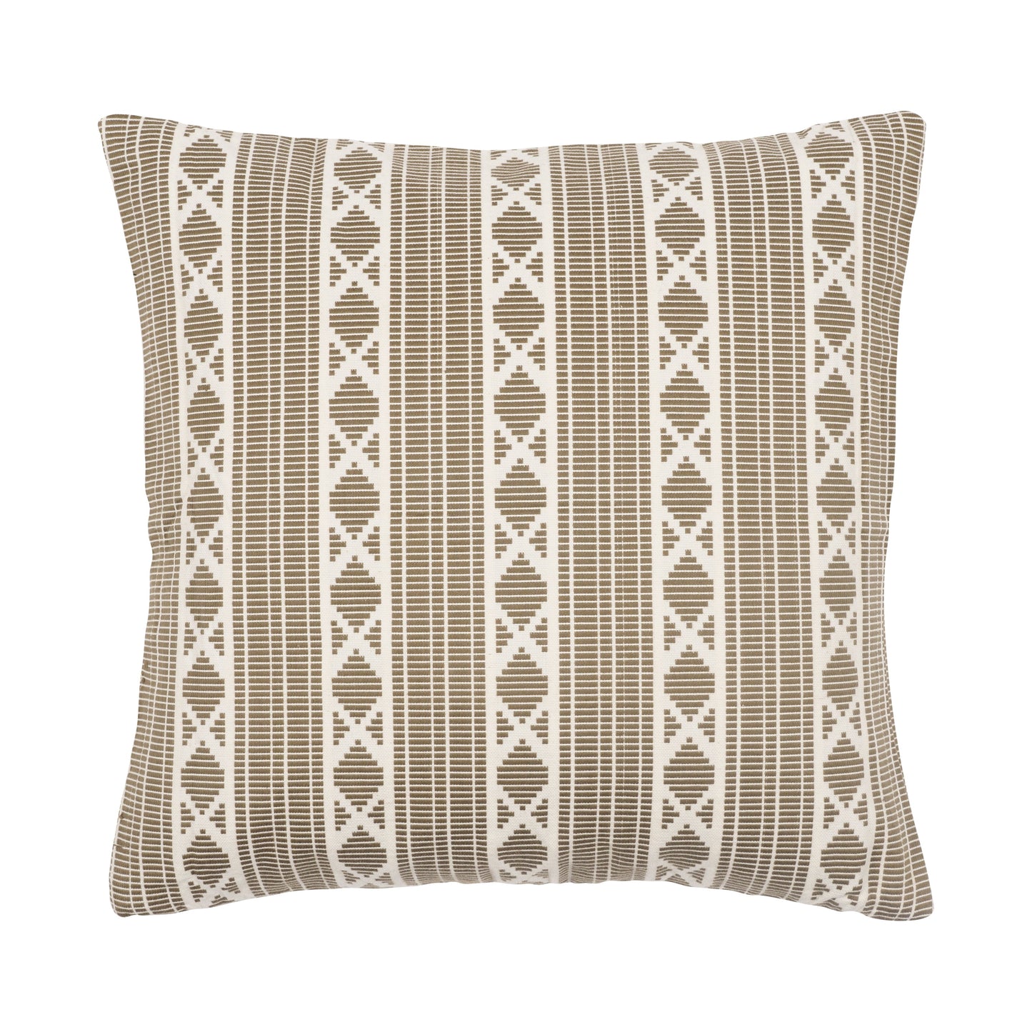Yarn Dyed Jacquard Decorative Feather Filled Pillow