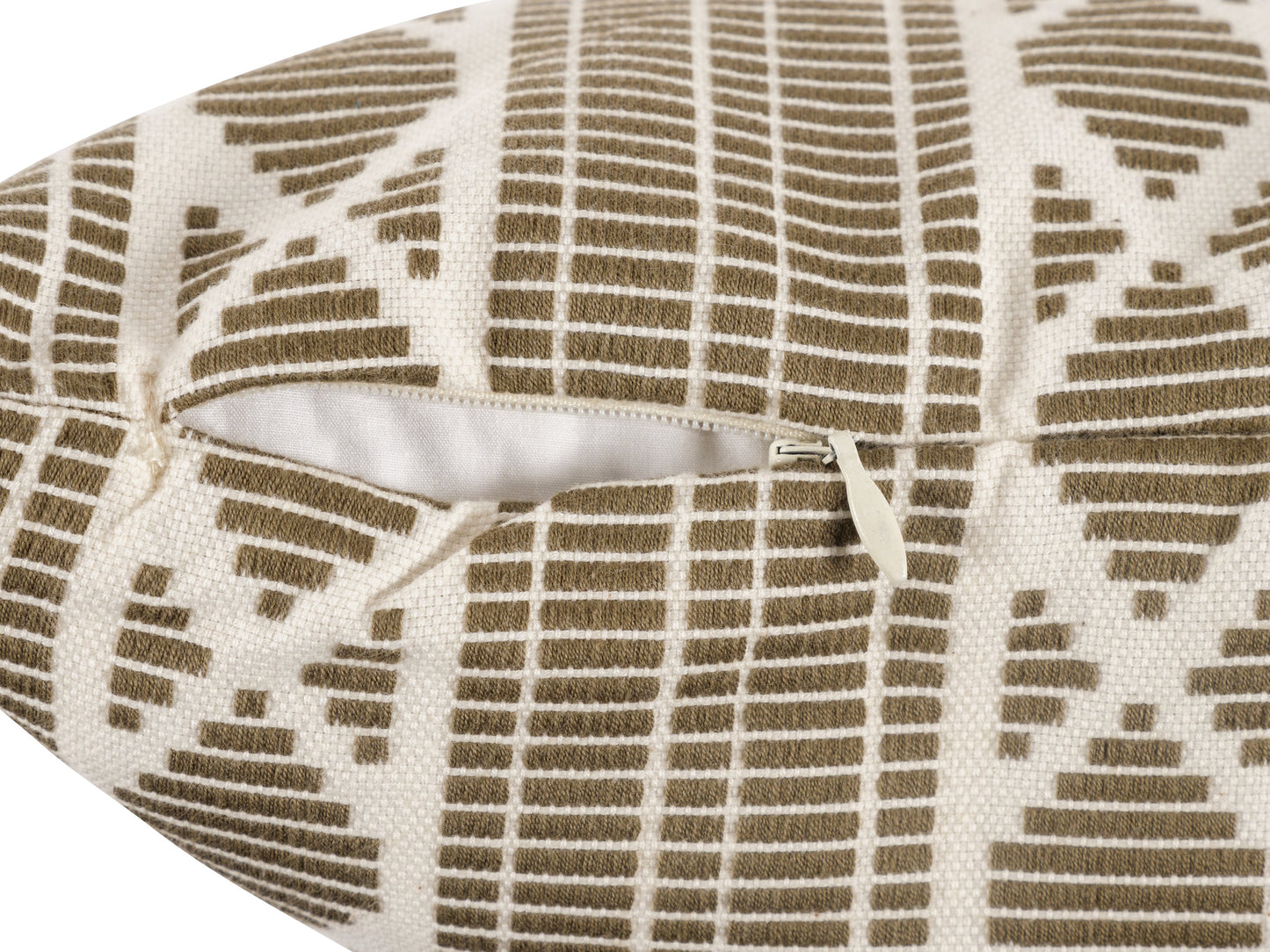 Yarn Dyed Jacquard Decorative Feather Filled Pillow