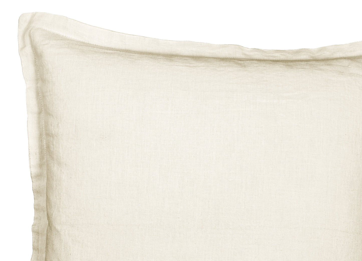 Washed Linen with Flange Decorative Pillow