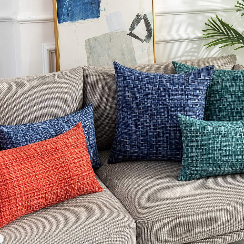 Set of 2 Premium Outdoor Waterproof Pillow (With or Without Inserts) 2 sizes