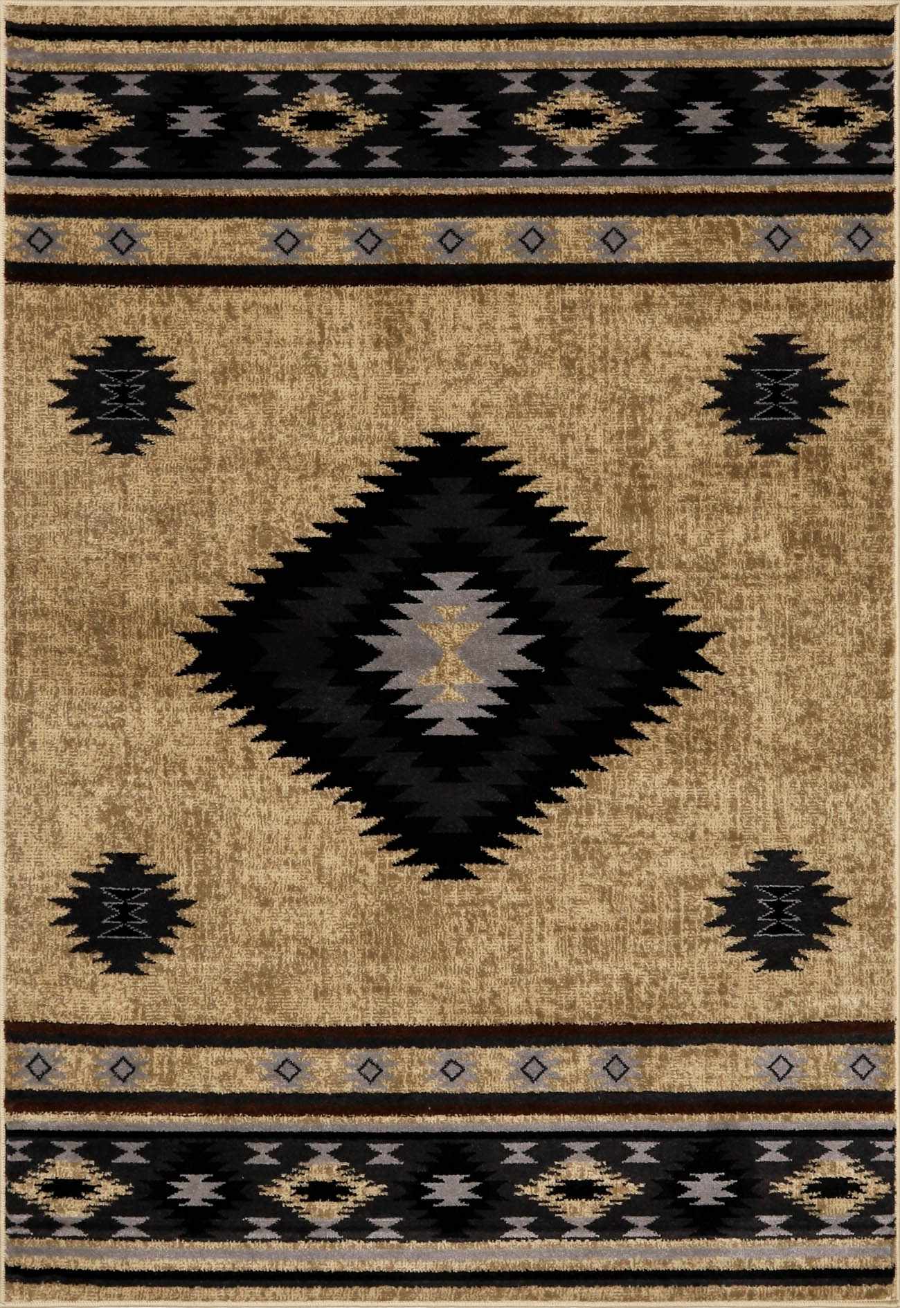 Buckhaven Brown Aztec Carpet
