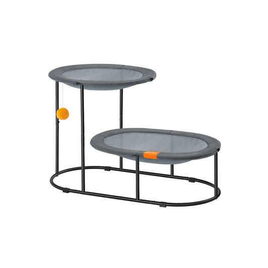 2-Tier Elevated Cat Bed for Multi-Cat Households