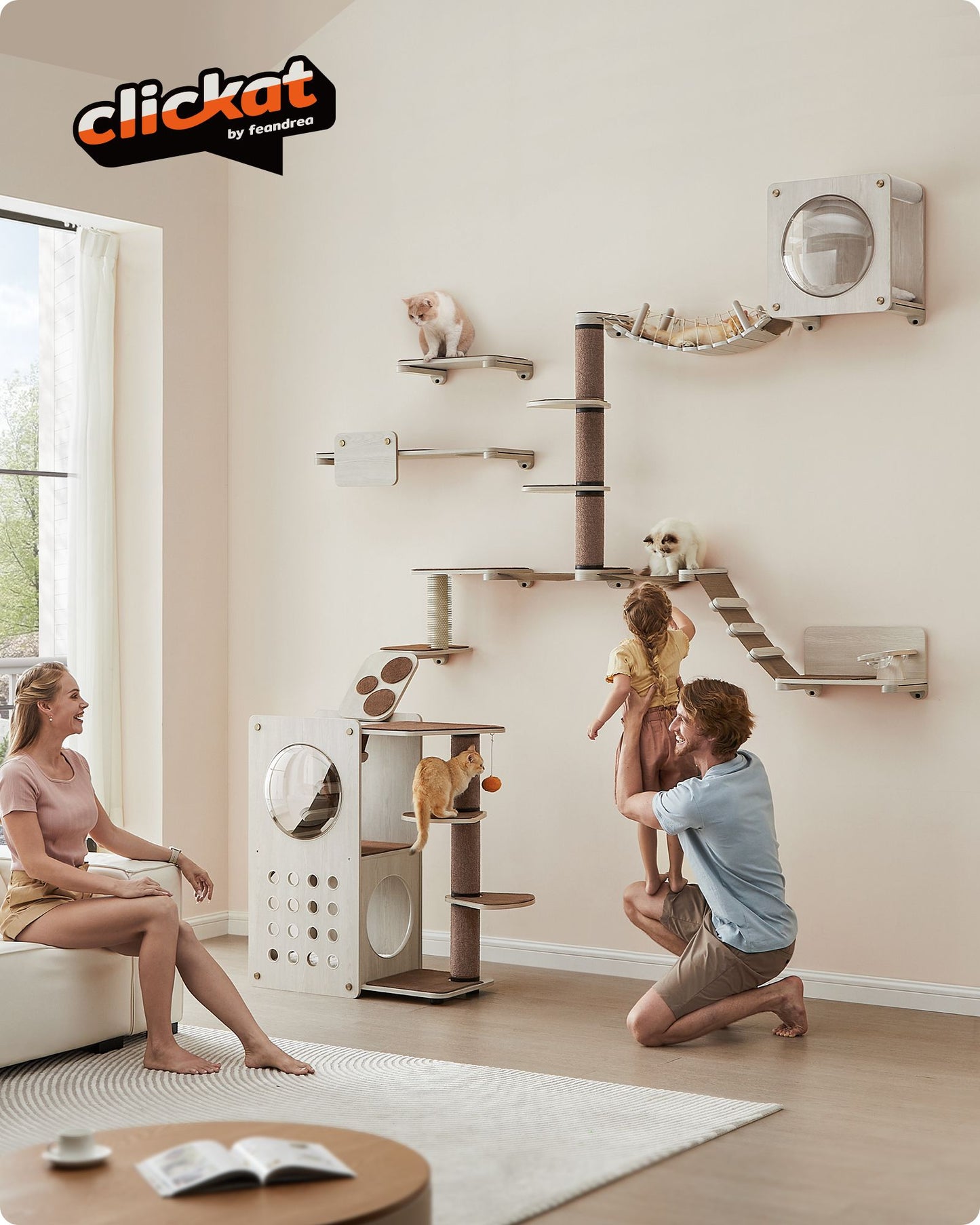 Collection - No.008 Large Cat Shelf for Wall