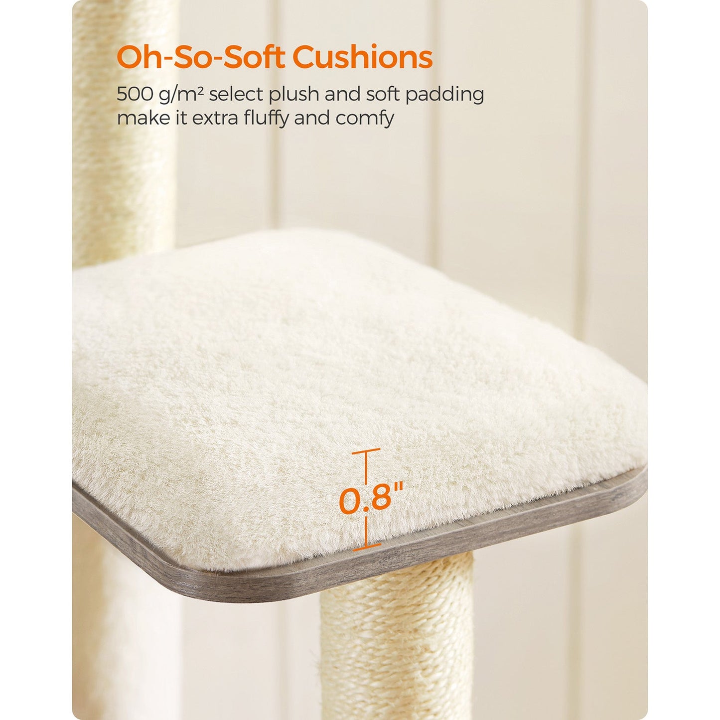 65-Inch Modern Cat Tower