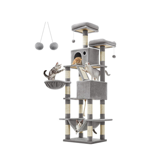 Large Cat Tower with 13 Scratching Posts