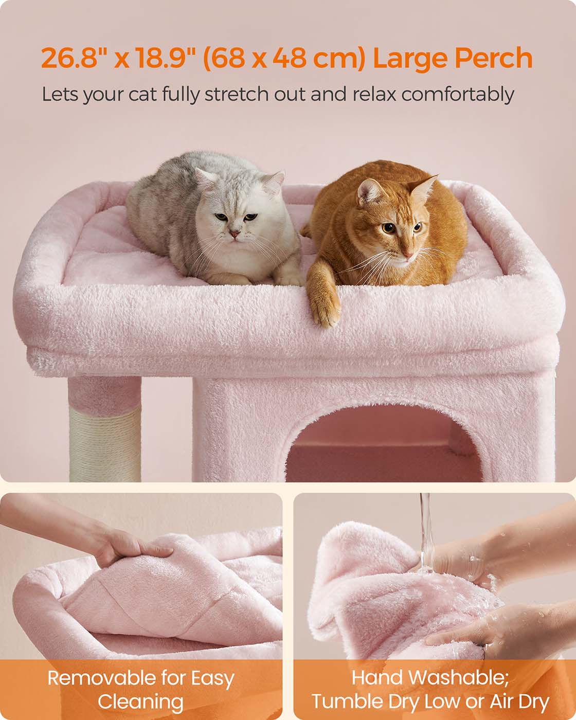 39.8-Inch Cat Tower for Extra Large Cats up to 44 lb