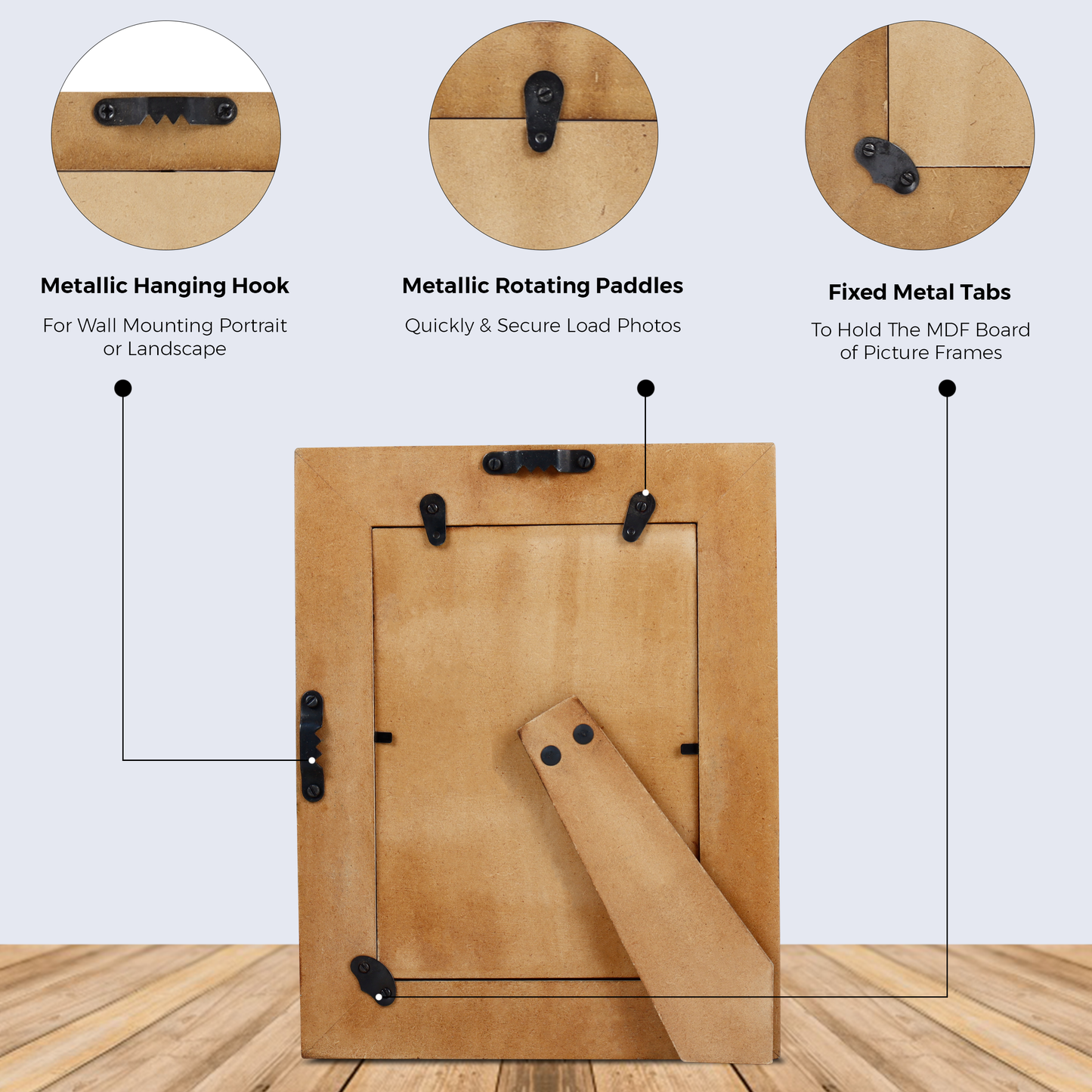 Picture Frames Moroccan Pattern Bone & Resin Inlay Collection in 5 Color Options | 1.5" Border Width