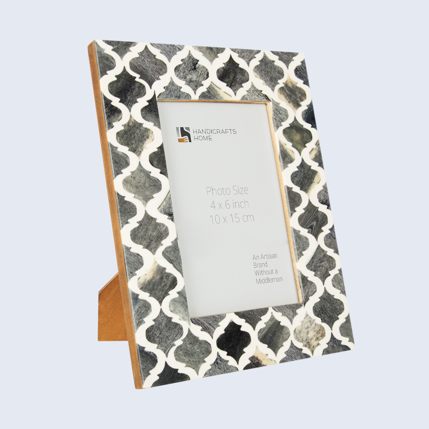 Picture Frames Moroccan Pattern Bone & Resin Inlay Collection in 5 Color Options | 1.5" Border Width