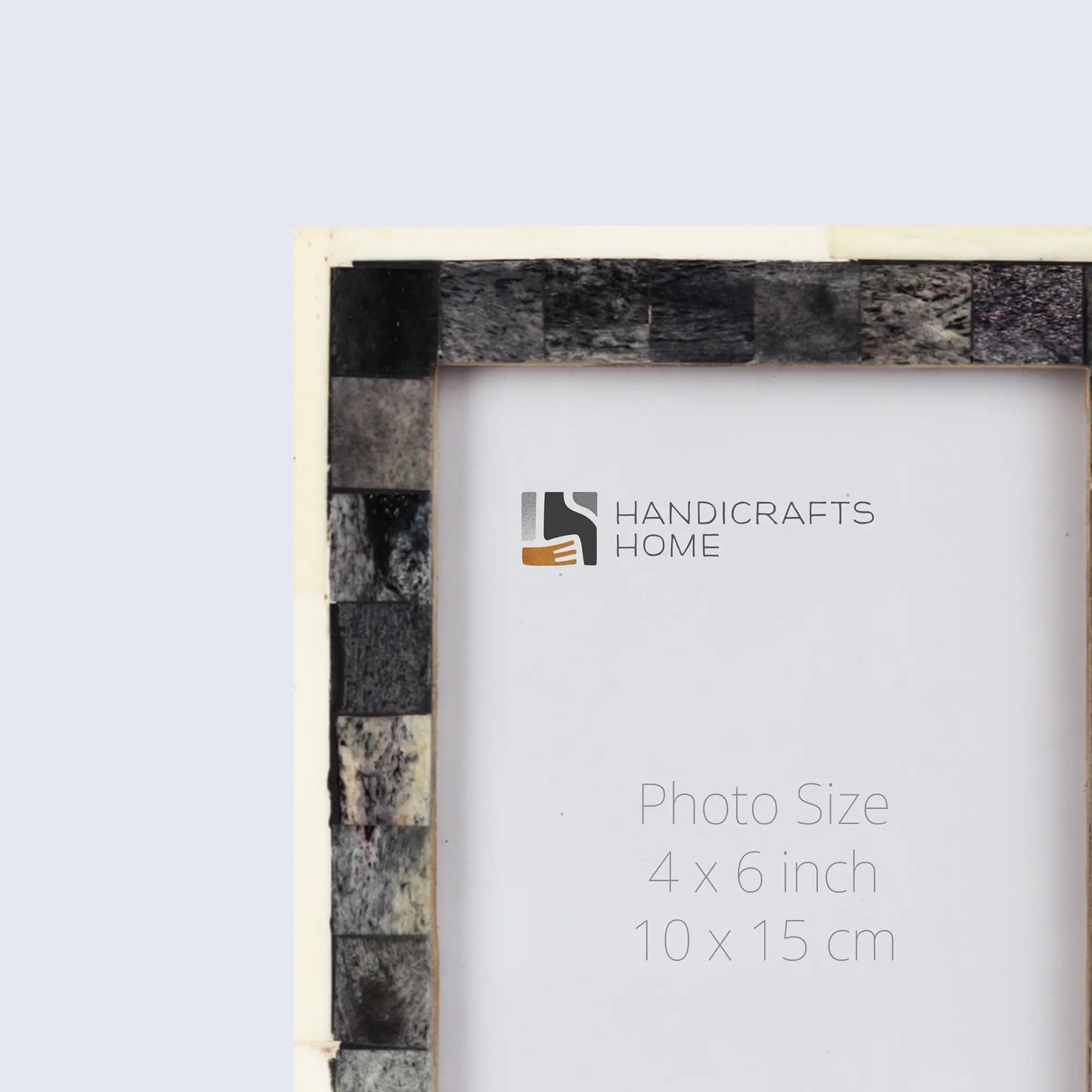 Classic Bone Inlay Picture Frame Gray & White  4x6, 5x7 and 8x10 Size