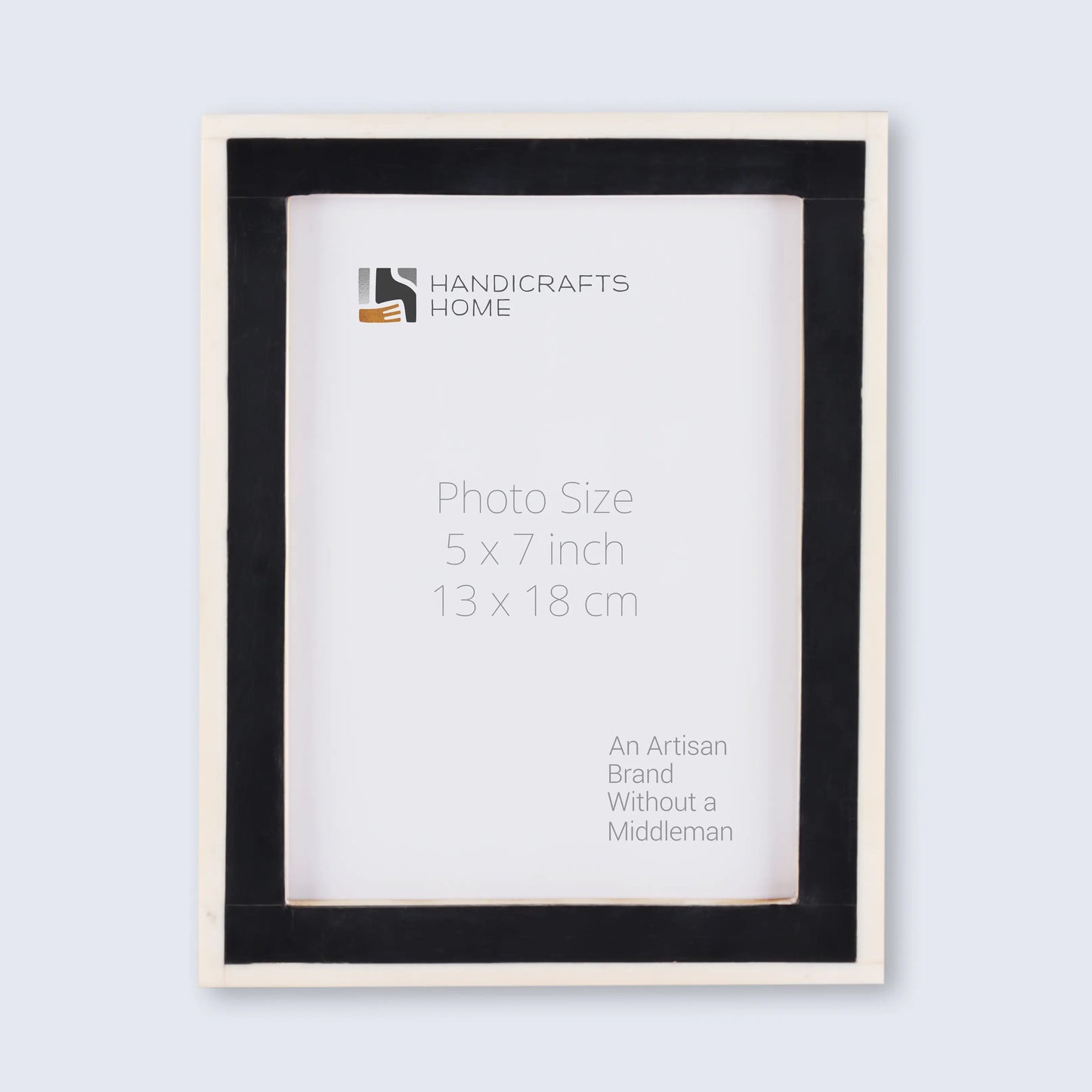 Classic Bone Inlay Picture Frame.  Black & White, 4x6, 5x7 and 8x10