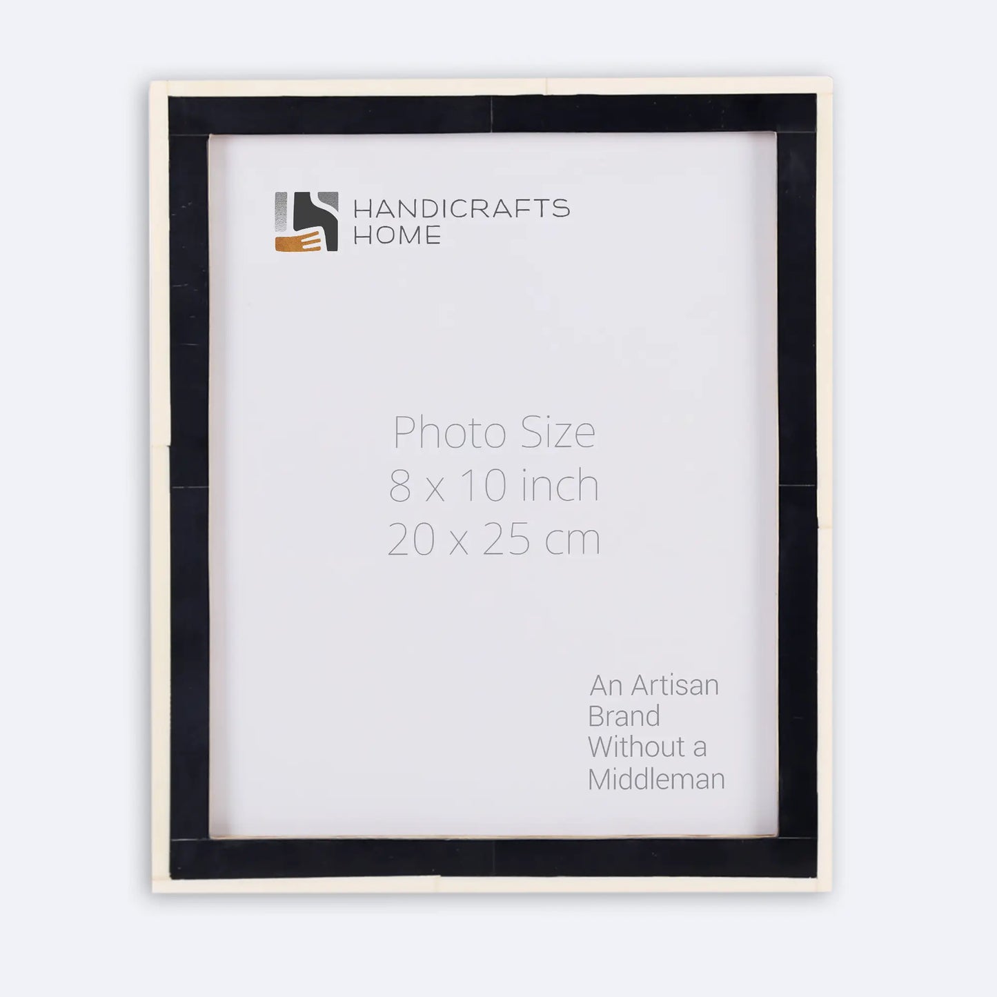 Classic Bone Inlay Picture Frame.  Black & White, 4x6, 5x7 and 8x10