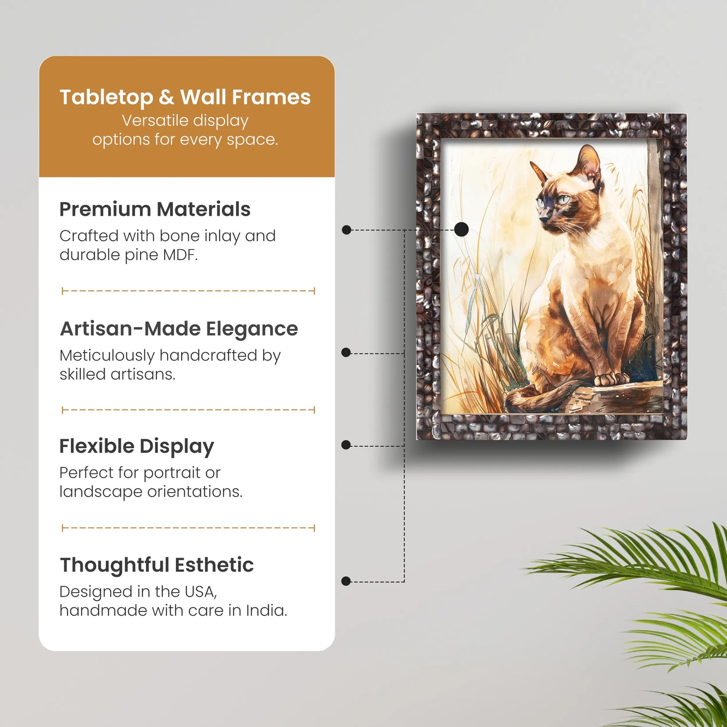 Mother of Pearl Poster Picture Frame Grey, 2 Sizes