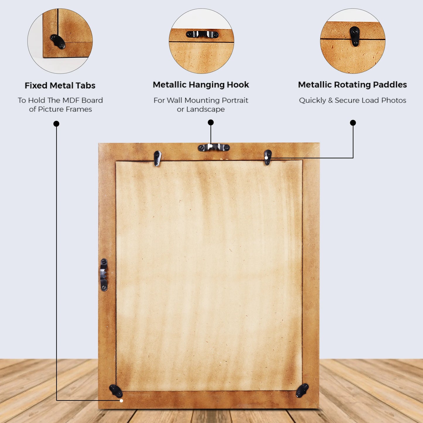 Poster Picture Frame Moroccan Bone & Resin Inlay Collection in 6 Sizes, Red