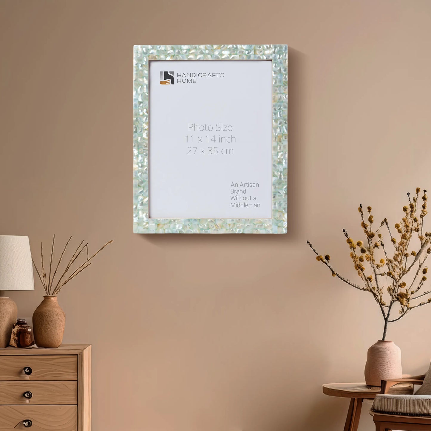 Mother of Pearl Poster Picture Frame Green, 2 Sizes