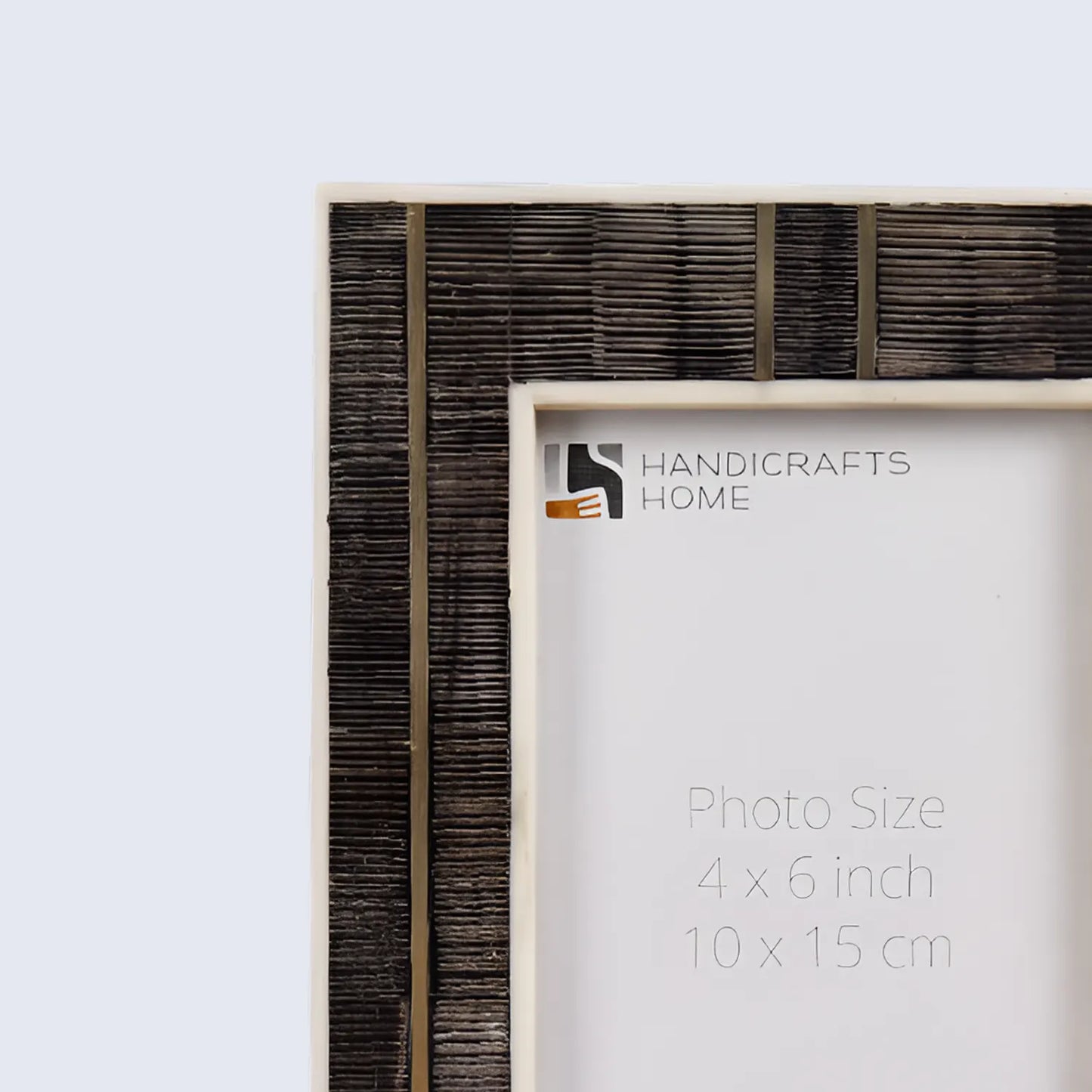 Horn Inlay & Resin Inlay Shagrin Picture Photo Frames Brown, 4x6 5x7
