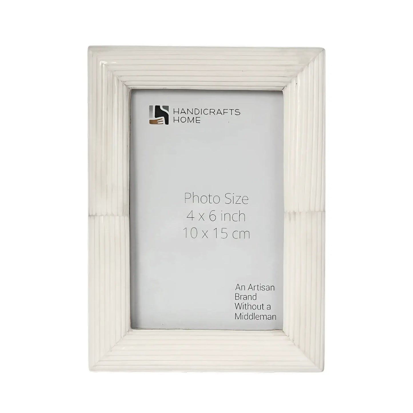 Hand Carved White Bone Inlay Photo Picture Frame in 3 Sizes