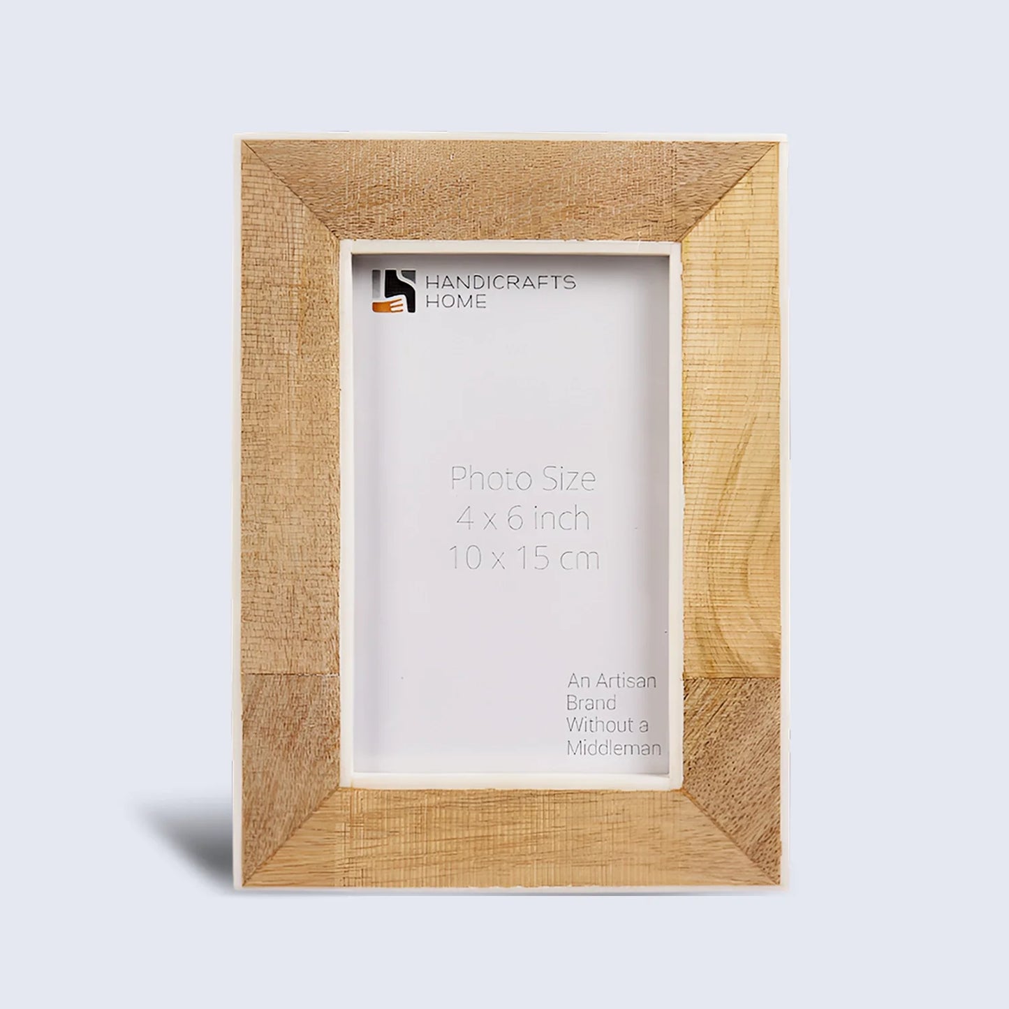 Picture Frame Natural Wood Collection Bone Inlay Brown - 4x6 & 5x7"