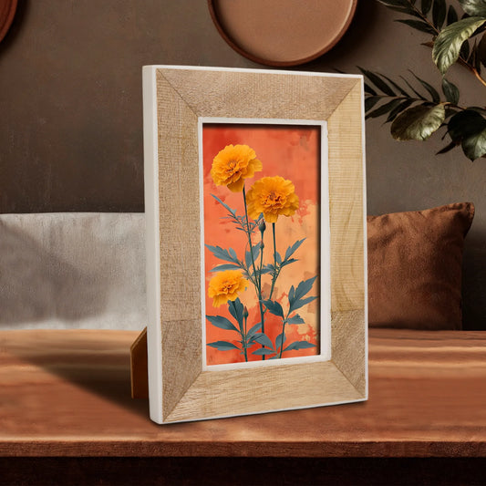 Wood & Bone inlay Natural Wooden Picture Frame