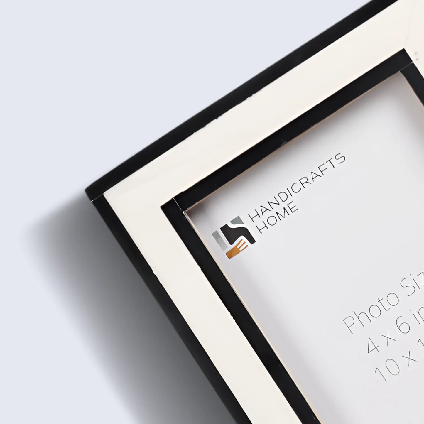 Resin Inlay Frame - Black & White in 4x6 & 5x7