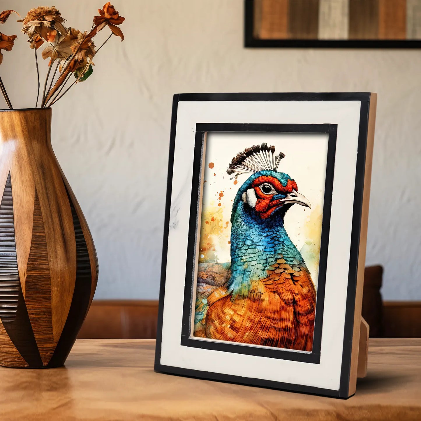 Resin Inlay Frame - Black & White in 4x6 & 5x7