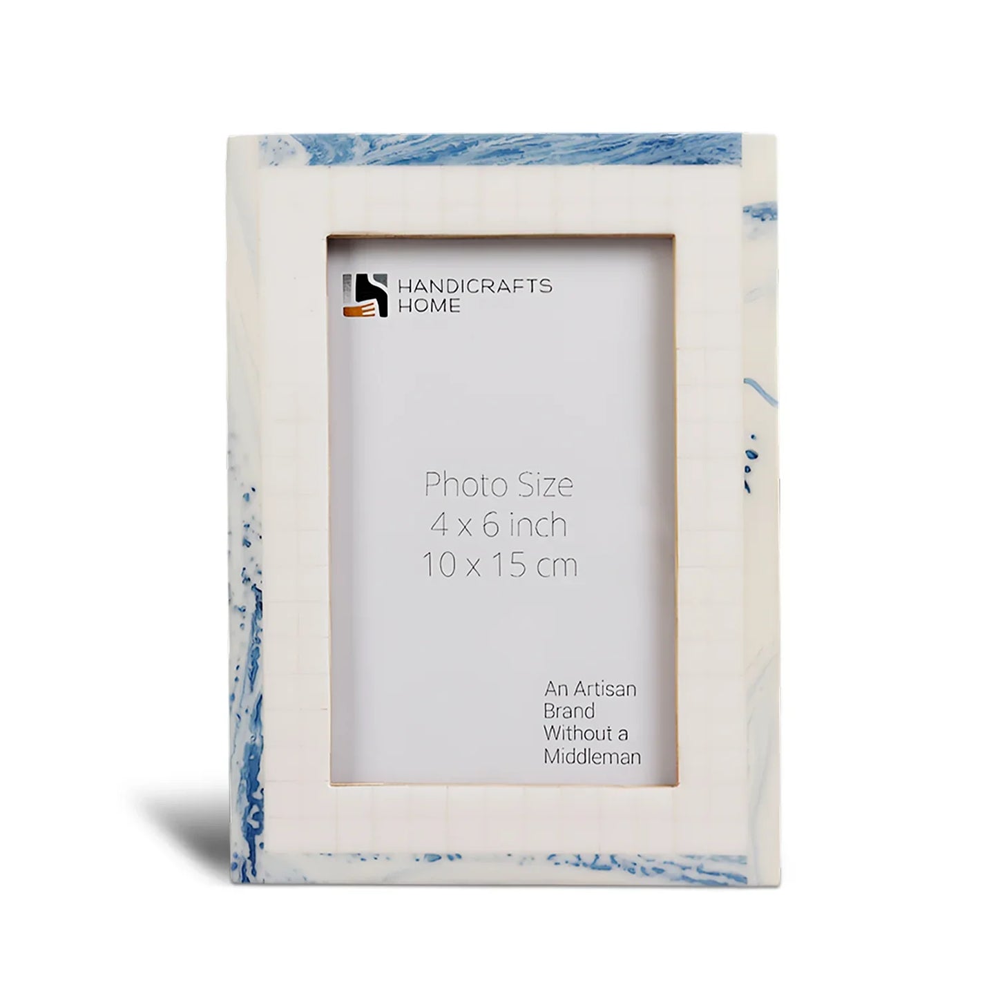 Resin Inlay Cosmo Blue White & Blue Picture Frame