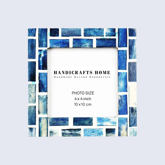Baby Picture Frames Indigo Pattern Bone Inlay Collection