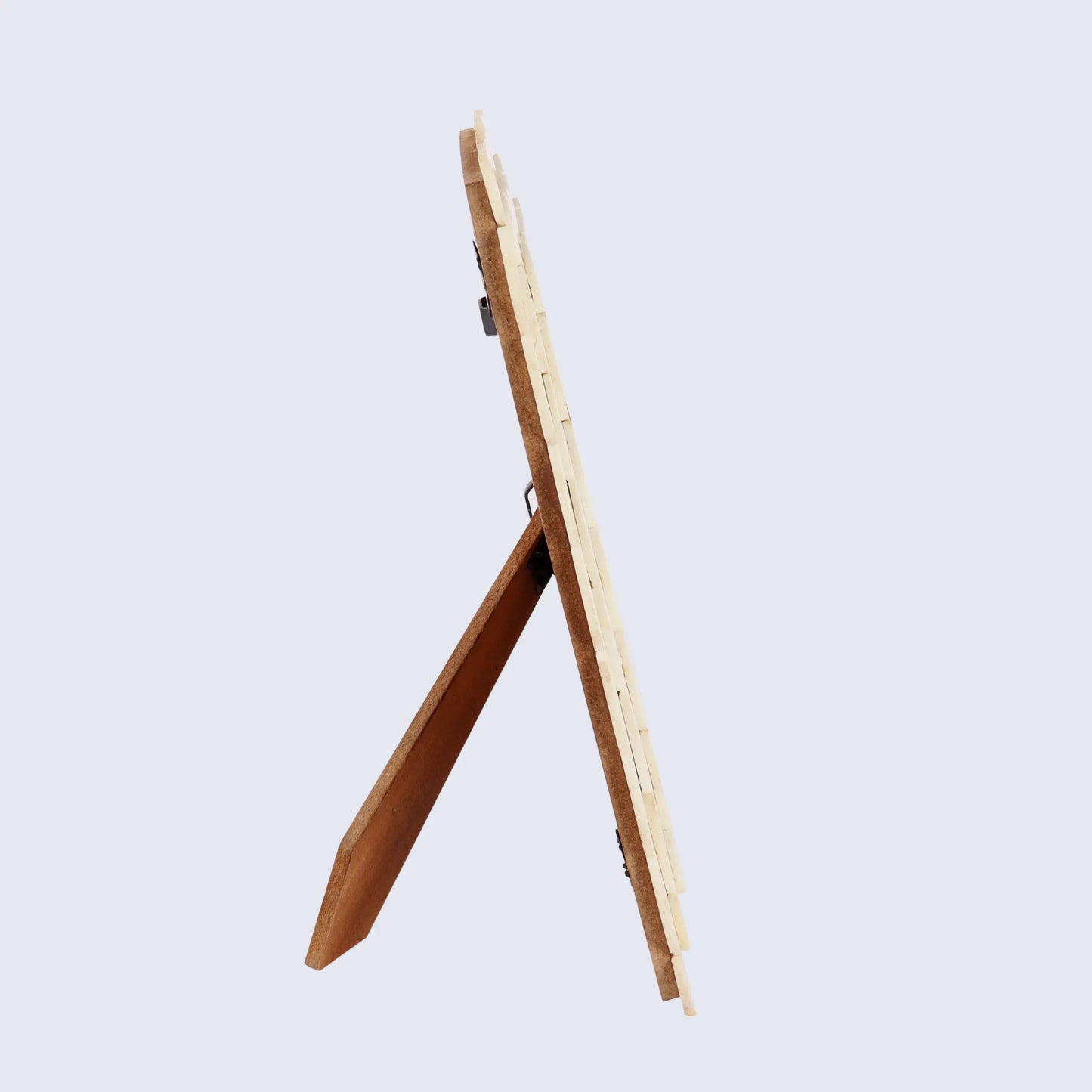 Picture Frames Scalloped Pattern Bone Inlay Collection in 4x6, White