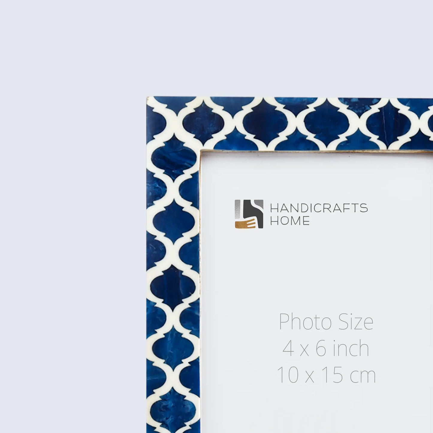 Picture Frames Casablanca Medianoche Pattern Bone & Resin Inlay Collection in 3 Sizes, Pack of 2