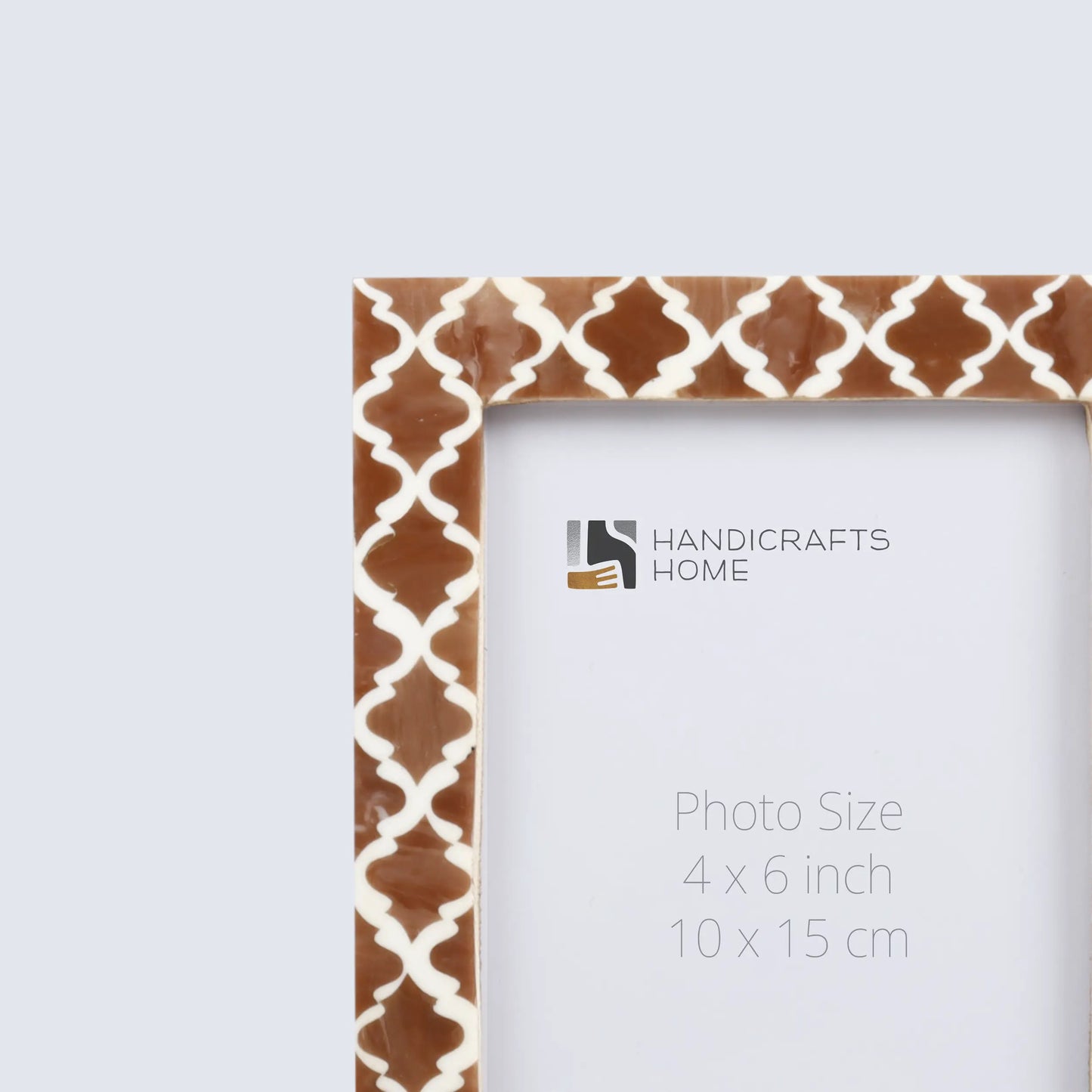 Picture Frames Casablanca Mocha Pattern Resin Inlay Collection in 3 Sizes, Pack of 2