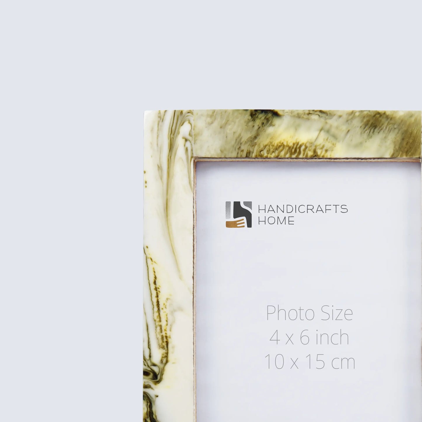 Picture Frames Deco Marble Pattern Resin Inlay Collection in 3 Sizes, Pack of 2