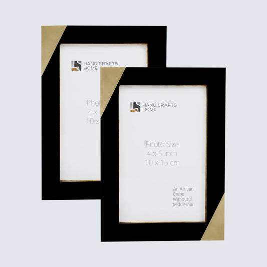 Picture Frames Deco Mirage Pattern Resin Inlay Collection in 3 Sizes, Pack of 2