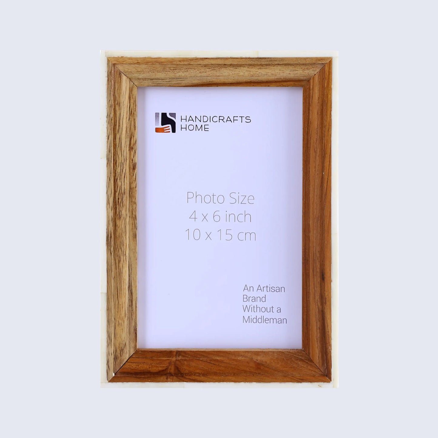 Picture Frame Fairground Exhibit Collection Bone Inlay & Wood Natural – 4x6 & 5x7"