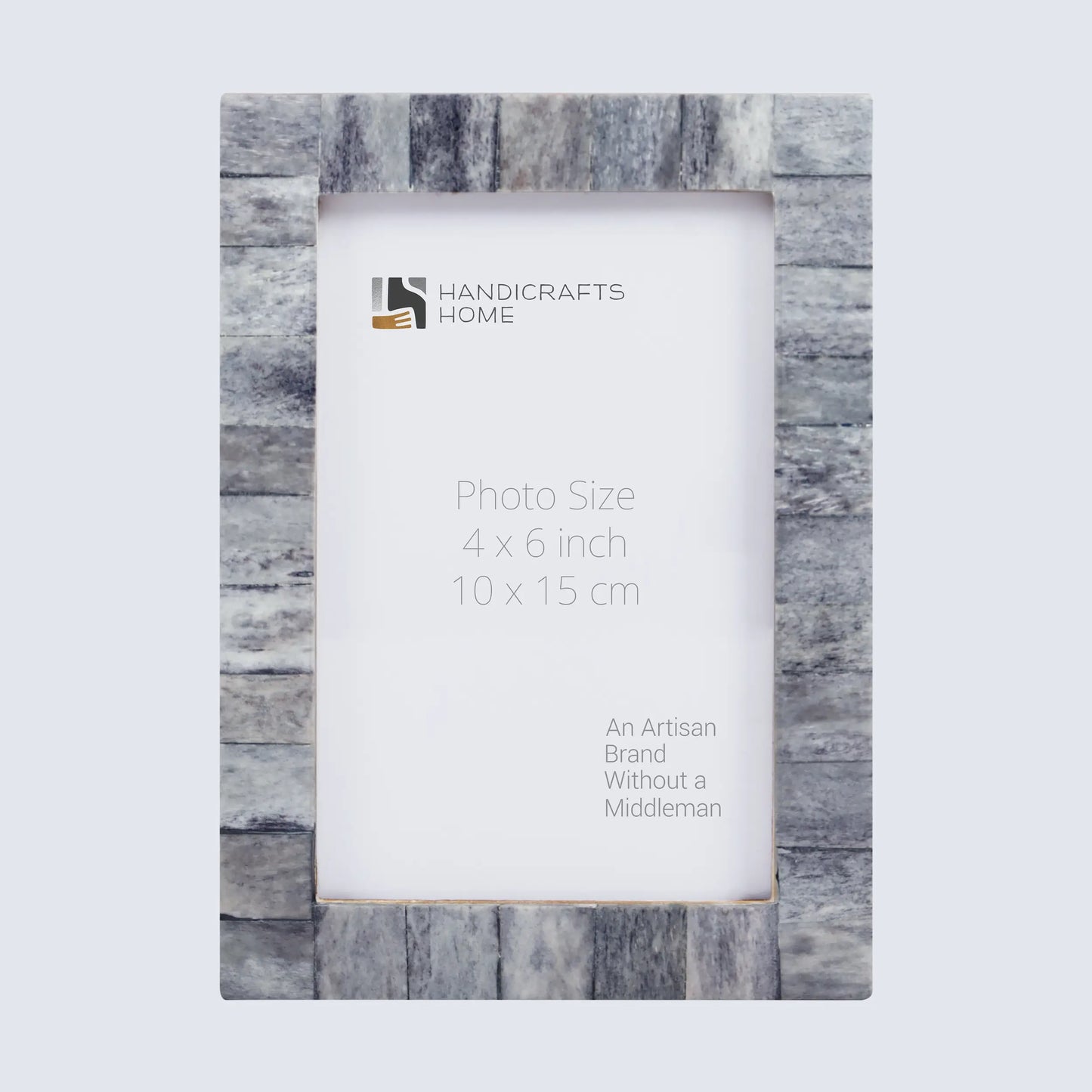 Picture Frames Classic Pattern Bone Inlay Collection in 27 Sizes, Grey