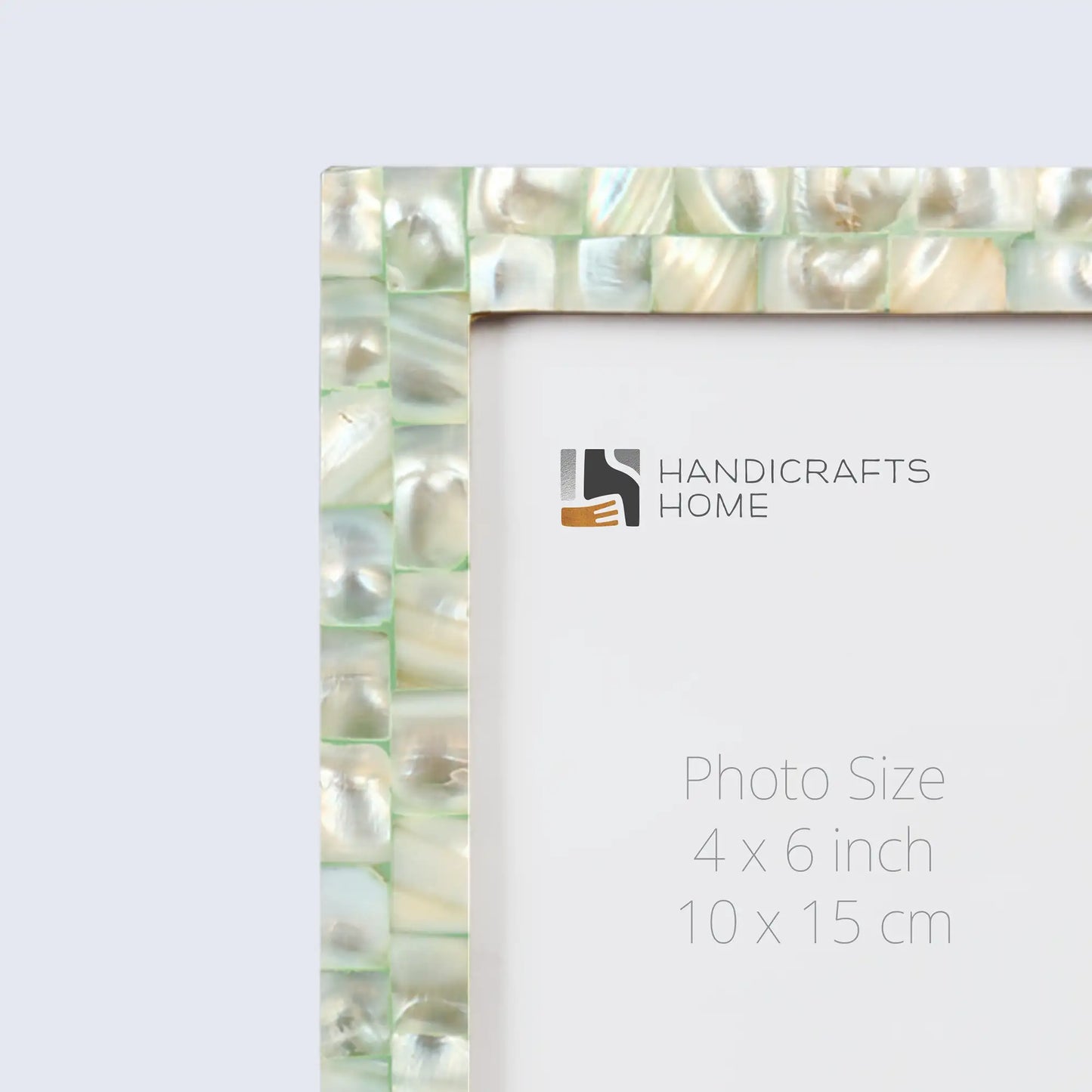 Picture Frames Mother of Pearl Collection in 27 Sizes, Green
