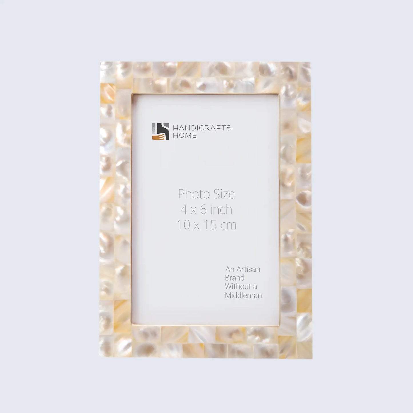 Picture Frames Mother of Pearl Collection in 27 Sizes, White