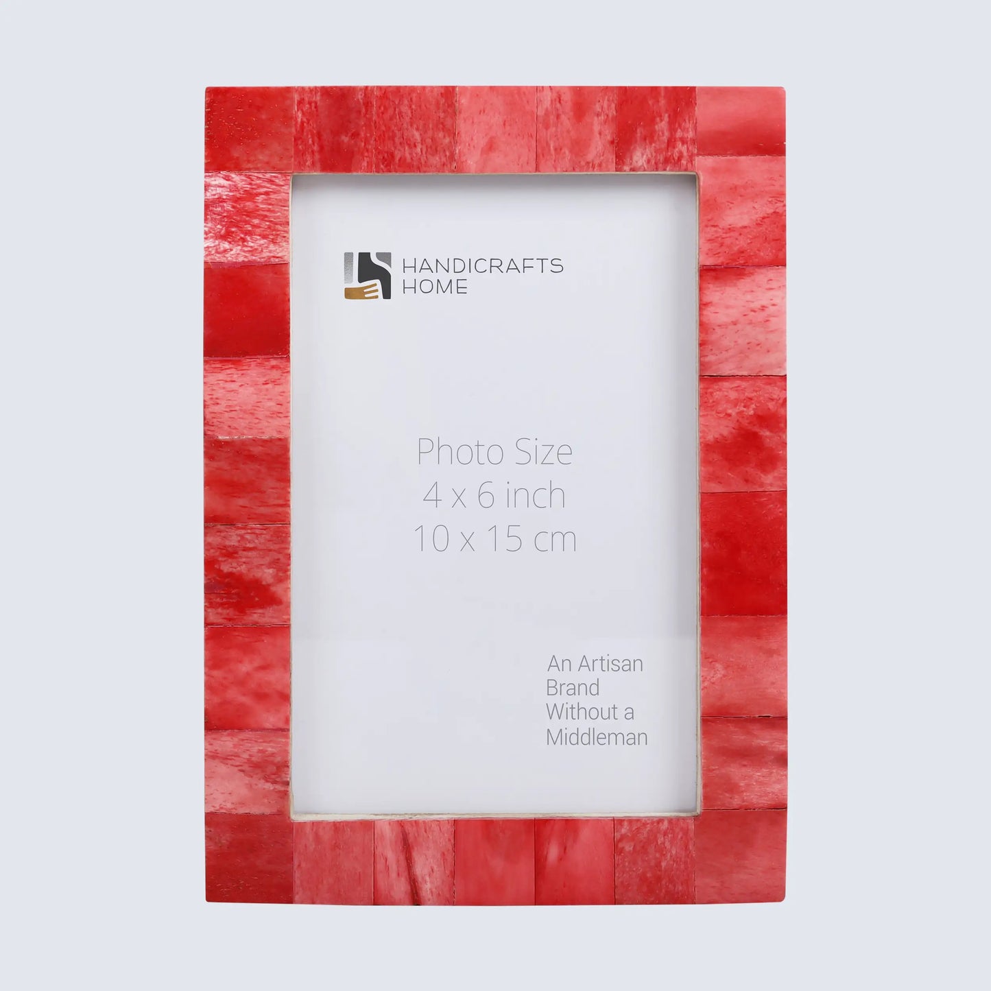 Picture Frames Classic Pattern Bone Inlay Collection in 27 Sizes, Red