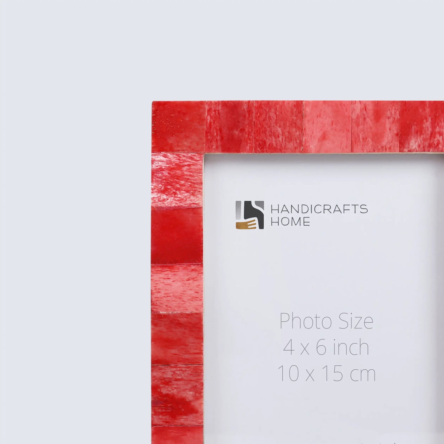 Picture Frames Classic Pattern Bone Inlay Collection in 27 Sizes, Red