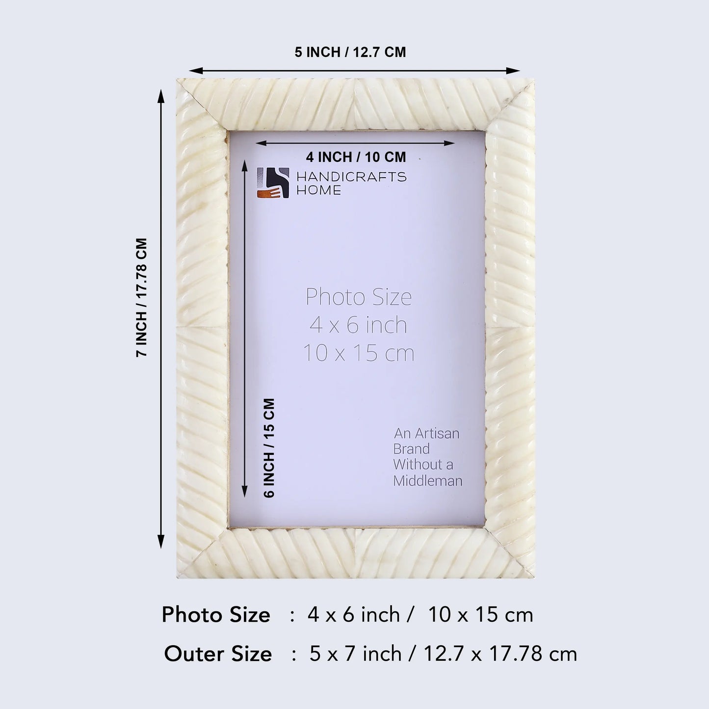 Picture Frames Sea Siren Ligeia Pattern Bone Inlay Collection in 2 Sizes